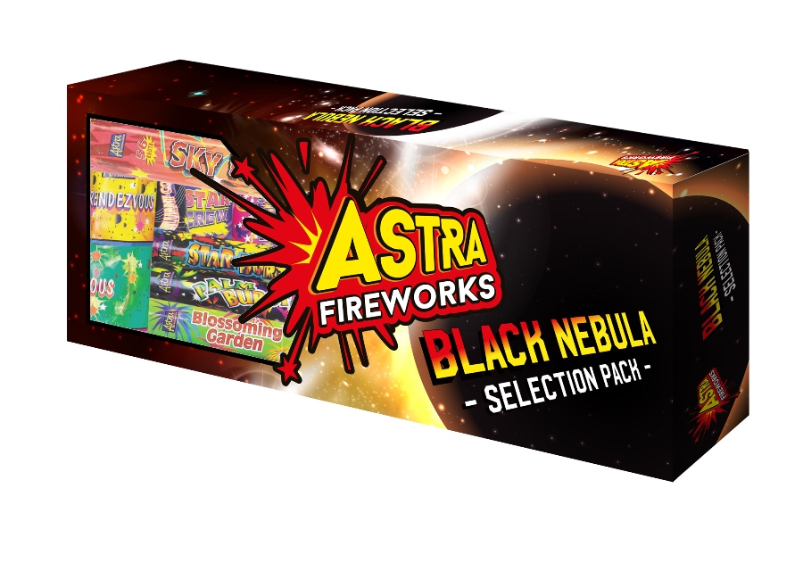 Black Nebula 34pc Selection Box Astra Cosmic Fireworks